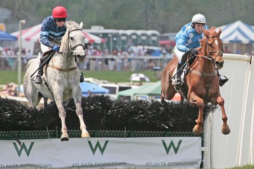  horse-racing action April 25th at the 44th Annual Atlanta Steeplechase.