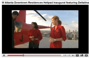 Deltalina featured in inaugural helipad landing 