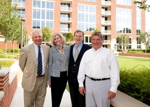 From left, co-host Raymond Kearns of Campbell and Brannon with Atlanta Fine Homes Sotheby's International Realty agents Jackie Sanford and George Heery and host Mike Riley of The Brookwood.